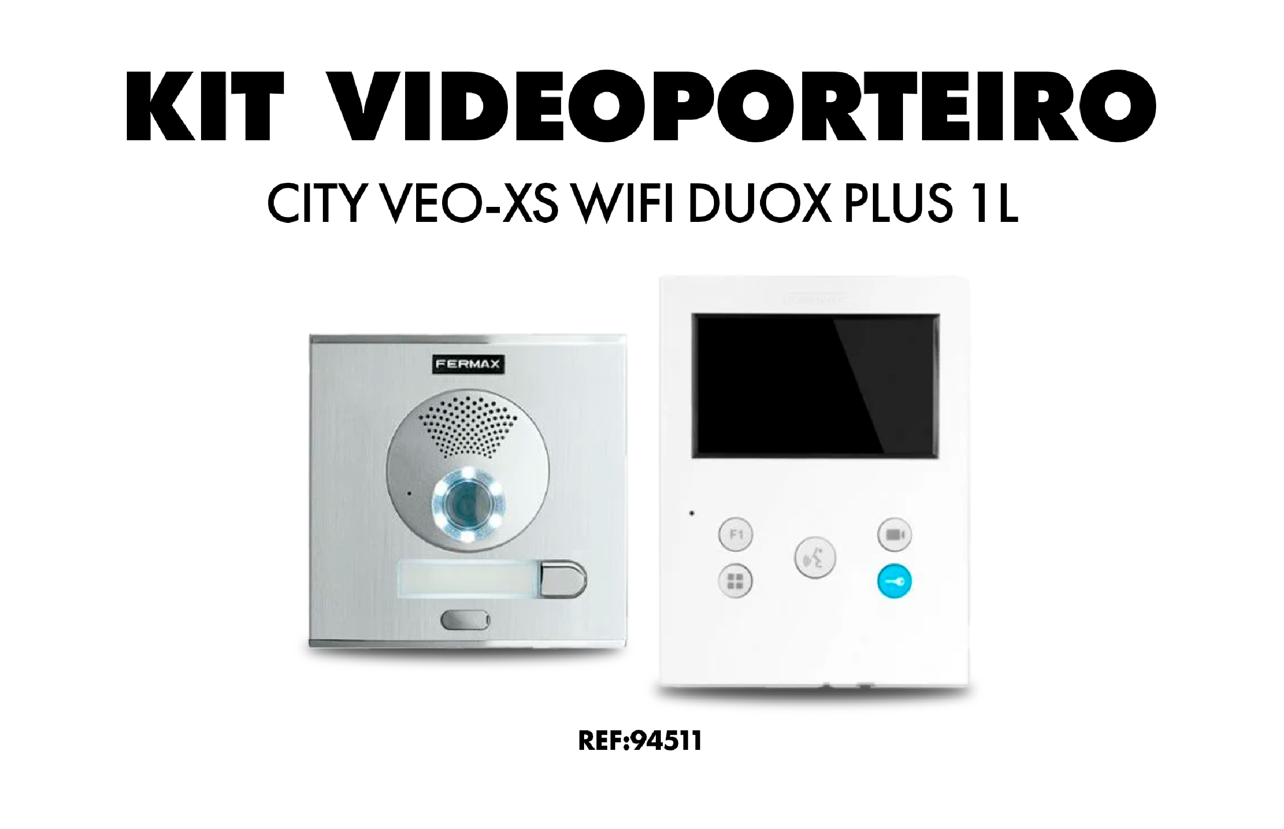 Kit Videoporteiro City Veo-XS WIFI DUOX PLUS